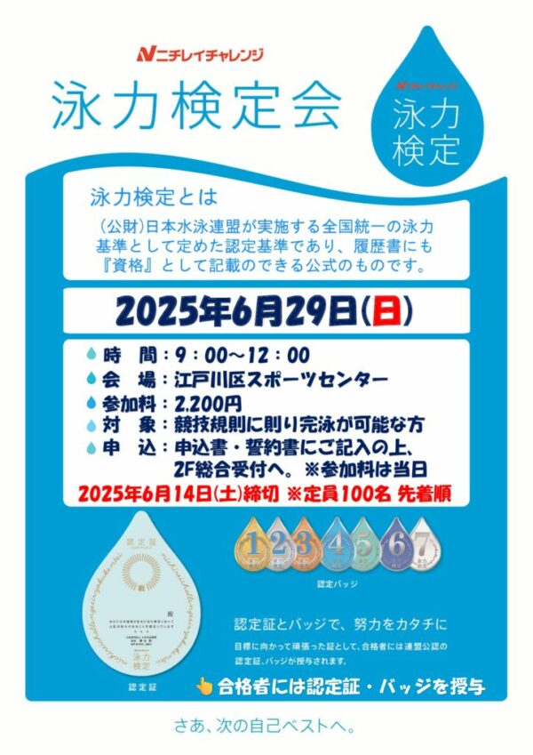 泳力検定会結合のサムネイル